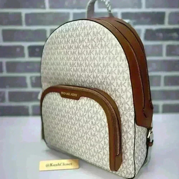Michael Kors Backpack Jaycee Large Pocket book Backpack MK Signature Vanilla main image 10